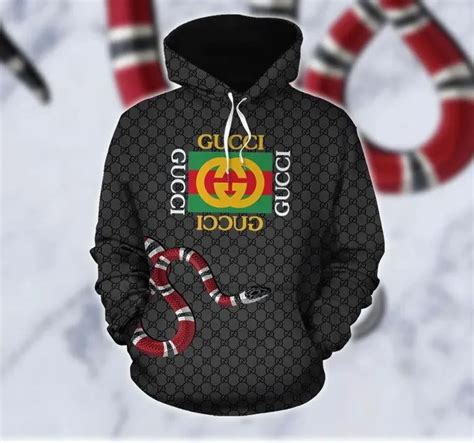 gucci black sweatshirt men|gucci hoodie snake.